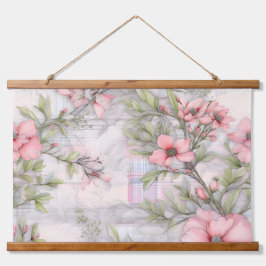 Tapiz Con Marco De Madera Sakura Rubor Serenade Botanade