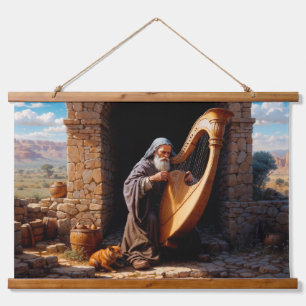 Tapiz Con Marco De Madera Salmos de un Soul de Tiempo