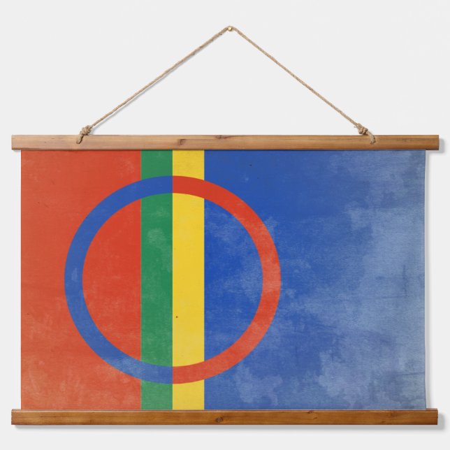 Tapiz Con Marco De Madera Sami (Anverso )