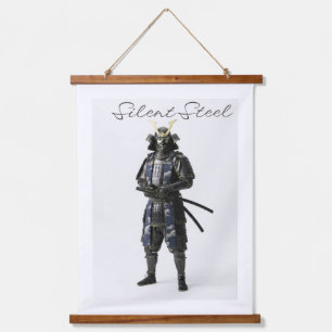 Tapiz Con Marco De Madera Samurai wall tapestry