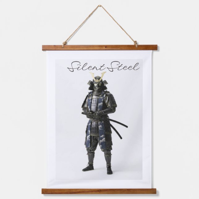 Tapiz Con Marco De Madera Samurai wall tapestry (Anverso)
