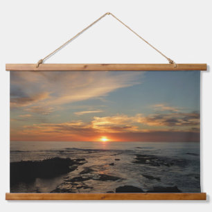Tapiz Con Marco De Madera San Diego Sunset II