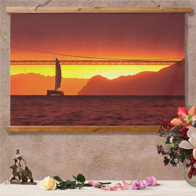 Tapiz Con Marco De Madera San Francisco Sunset 1124 (Subido por el creador)