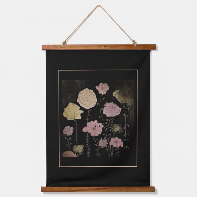 Tapiz Con Marco De Madera San Telmo Flowers (Anverso)