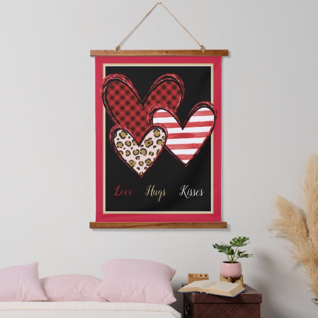 Tapiz Con Marco De Madera San Valentín salvaje (Dormitorio)