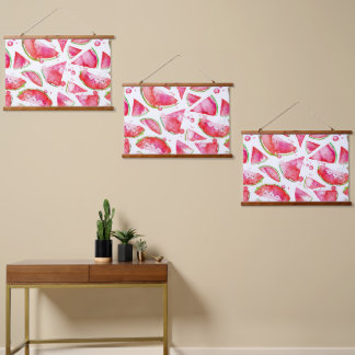 Tapiz Con Marco De Madera sandía acuática 1