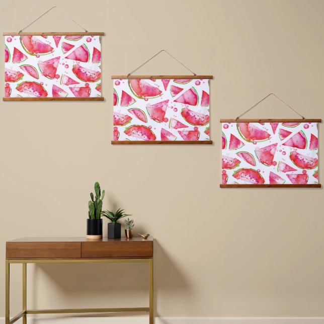 Tapiz Con Marco De Madera sandía acuática 1 (Asimétrico)