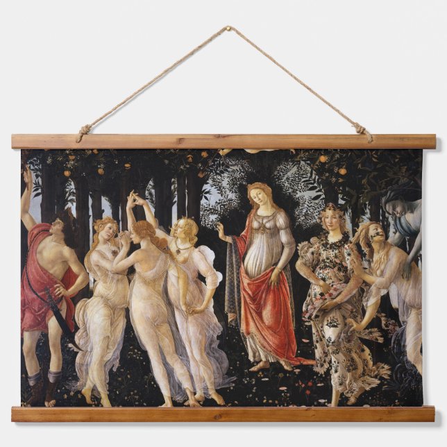 Tapiz Con Marco De Madera Sandro Botticelli - La Primavera (Anverso )