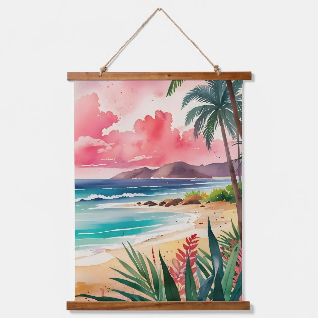 Tapiz Con Marco De Madera Sandy Toes (Anverso)