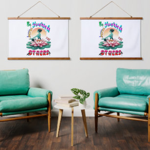 Tapiz Con Marco De Madera Sé Que Inspiras A Los Demás