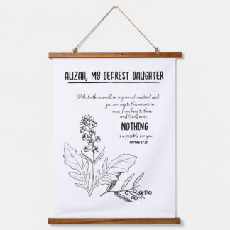 Tapiz Con Marco De Madera Semilla de mostaza de fe