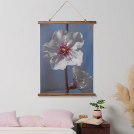 Tapiz Con Marco De Madera Sencilla Primavera Blanca Arbol De Almendros Arte 