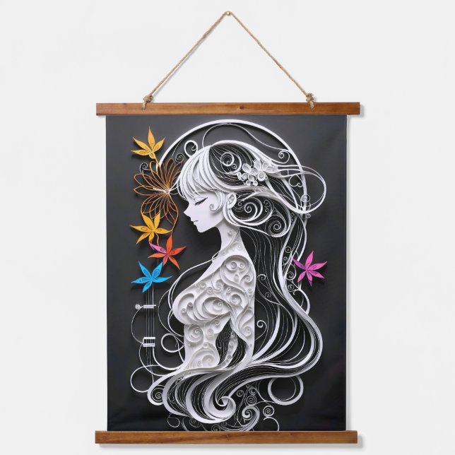 Tapiz Con Marco De Madera Serene Serenity (Anverso)