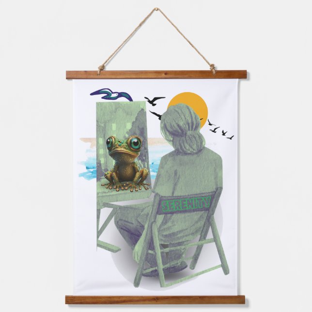 Tapiz Con Marco De Madera Serenidad (Anverso)