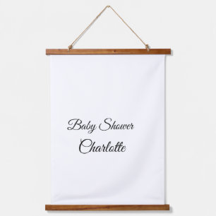 Tapiz Con Marco De Madera SIMPLE MINIMAL.CUTIE ADD NAME BABY baby shower Thr