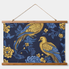 Tapiz Con Marco De Madera Sinfonía Starlit Sapphire Botanica