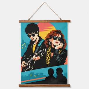 Tapiz Con Marco De Madera Sing Street Inspired Retro Movie Poster