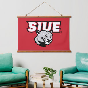 Tapiz Con Marco De Madera SIUE Cougars