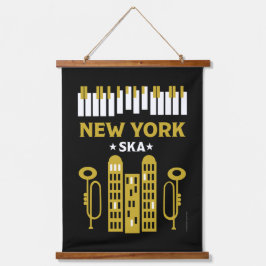 Tapiz Con Marco De Madera Ska Jazz