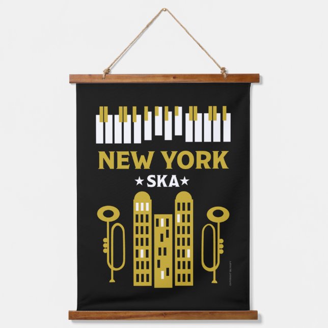 Tapiz Con Marco De Madera Ska Jazz (Anverso)