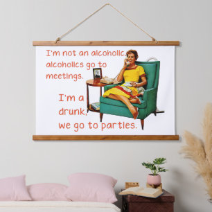 Tapiz Con Marco De Madera SlipperyJoe socializando a la mujer de la cosecha 