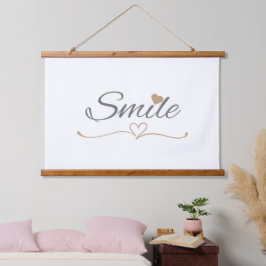 Tapiz Con Marco De Madera Smile Script Mother’s Day & Birthday Gift for Her