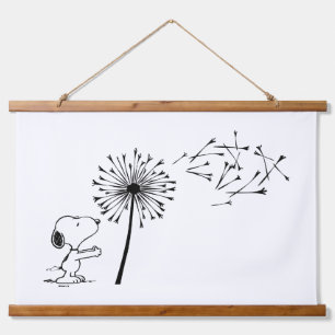 Tapiz Con Marco De Madera Snoopy con Dandelion