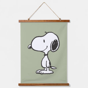 Tapiz Con Marco De Madera Snoopy Smile Giggle Laugh