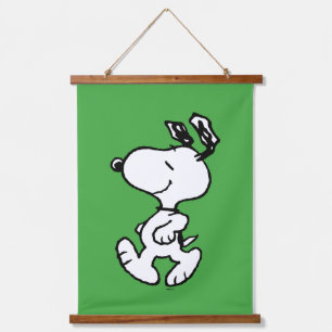 Tapiz Con Marco De Madera Snoopy So Sweet Flower Pattern