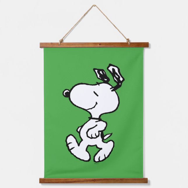 Tapiz Con Marco De Madera Snoopy So Sweet Flower Pattern (Anverso)