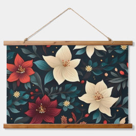 Tapiz Con Marco De Madera Snowdrop Starry Blooms Botanical