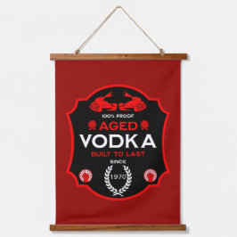 Tapiz Con Marco De Madera Sobre La Colina En Vodka Drinker