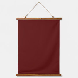 Tapiz Con Marco De Madera Solid Maroon 26"x36" Vertical