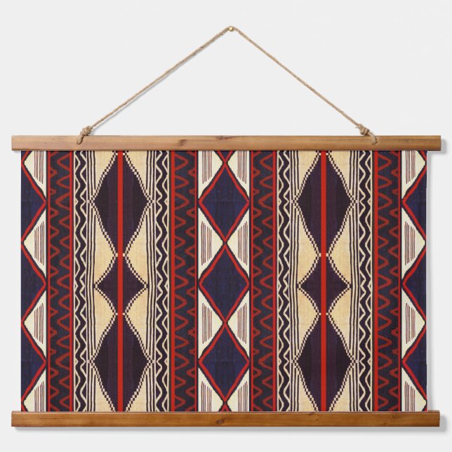 Tapiz Con Marco De Madera Southwest Native American  (Anverso )