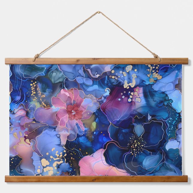 Tapiz Con Marco De Madera Sparkling Blossom Couture Botanical (Anverso )