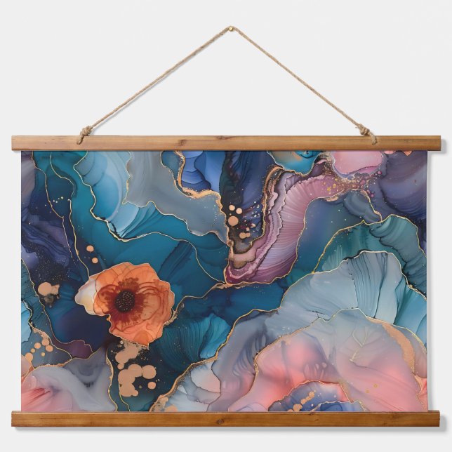 Tapiz Con Marco De Madera Sparkling Blossom Couture Botanical (Anverso )