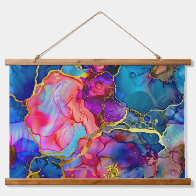 Tapiz Con Marco De Madera Sparkling Blossom Couture Botanical (Anverso )