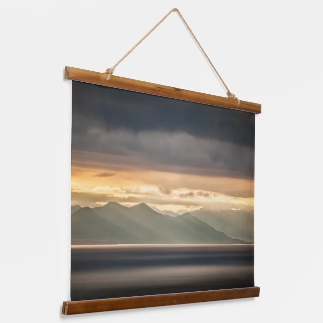 Tapiz Con Marco De Madera Spitsbergen Svalbard (Angular)