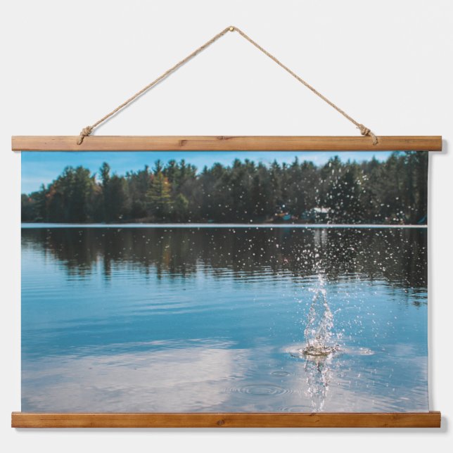 Tapiz Con Marco De Madera Splash Lake Tapestry (Anverso )