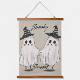 Tapiz Con Marco De Madera Spooky Season Squad