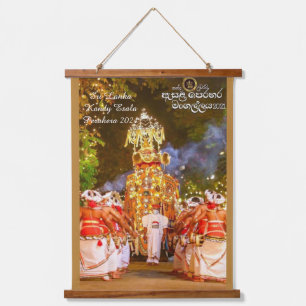 Tapiz Con Marco De Madera Sri Lanka Kandy Esala Perahera 2021
