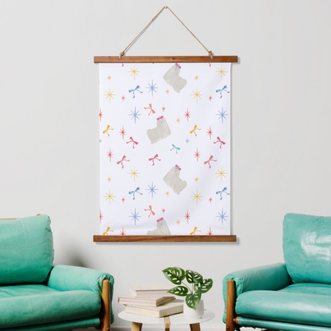 Tapiz Con Marco De Madera Starry Sparkle Cute Puppy (Sala de estar)