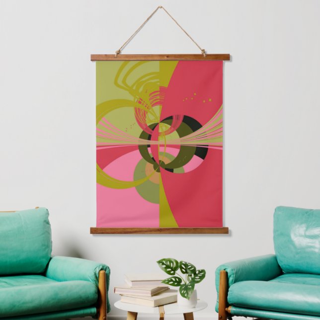 Tapiz Con Marco De Madera Style Art Déco (Sala de estar)