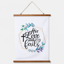 Tapiz Con Marco De Madera Su amor nunca falla
