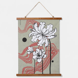 Tapiz Con Marco De Madera Sueño floral