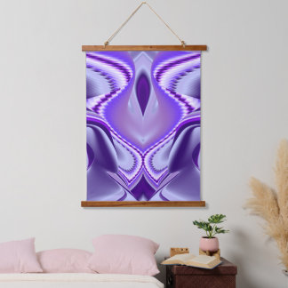 Tapiz Con Marco De Madera Sueños del arcoiris de flores moradas