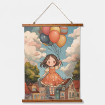 Sueños flotantes: La aventura de un Chica en globo