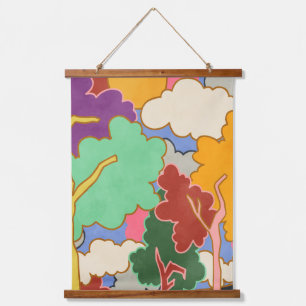 Tapiz Con Marco De Madera Sueños nubosos