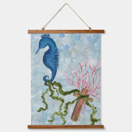 Tapiz Con Marco De Madera Sujetando a la cruz