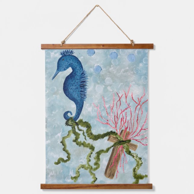 Tapiz Con Marco De Madera Sujetando a la cruz (Anverso)